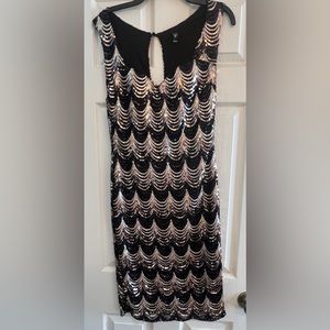 Windsor black gold sequin dress